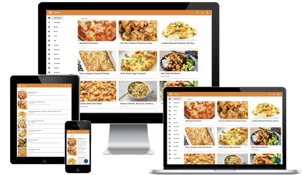 Mealie self-hosted web interface screenshot