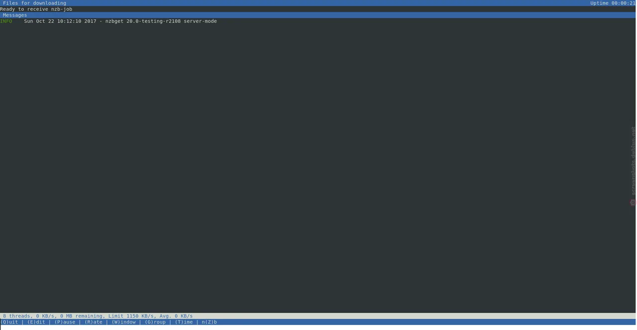 NZBGet self-hosted web interface - Efficient Usenet downloader