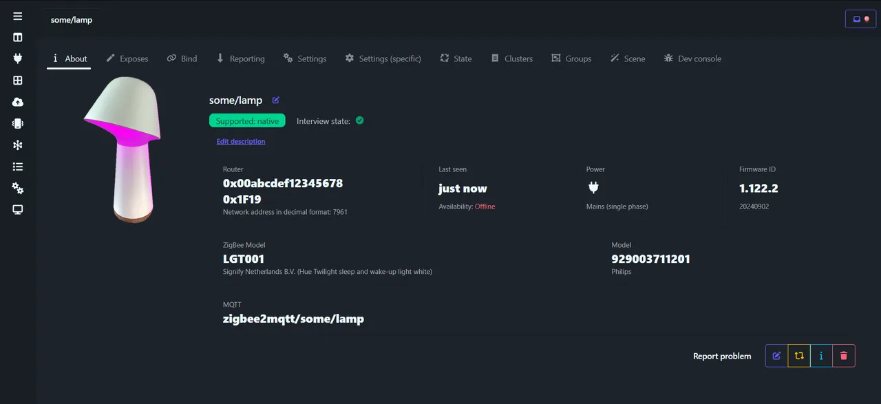 Zigbee2MQTT self-hosted web interface - Bridge Zigbee devices to MQTT